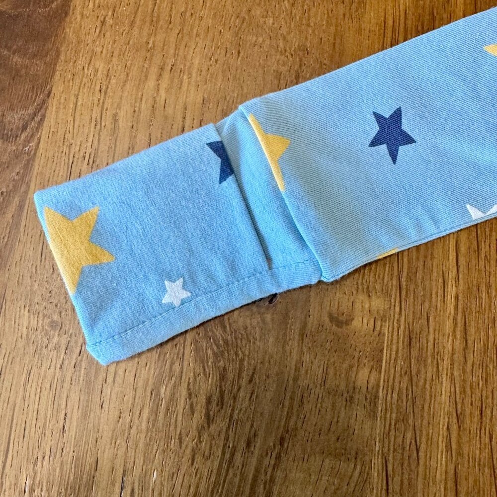 MAGNETIC ME Stars Convertible Coverall Baby 9-12 Months Blue Organic Romper NWT - Picture 4 of 10